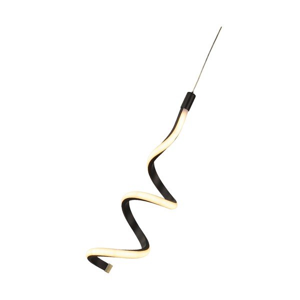 Melna metāla LED piekaramā lampa ø 12 cm Hilton – Squid Lighting-image-2