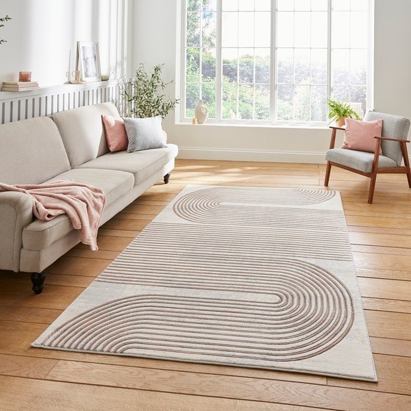 Rozā/gaiši pelēks paklājs 160x220 cm Apollo – Think Rugs-image-1