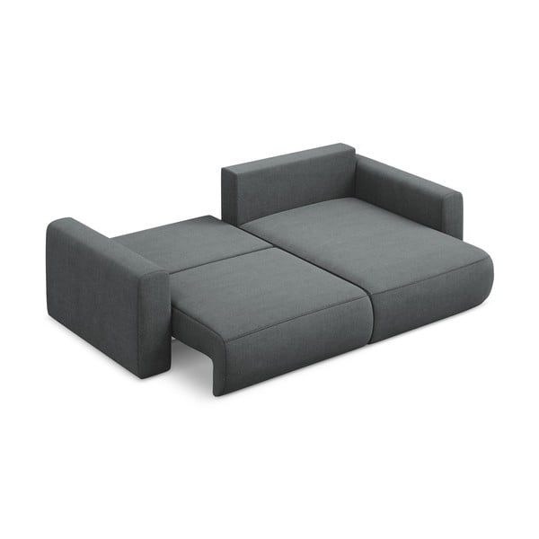 Tumši pelēks salokāms/ar uzglabāšanas vietu stūra dīvāns (ar labo stūri/ar zvilni) Kapua – Makamii-image-3