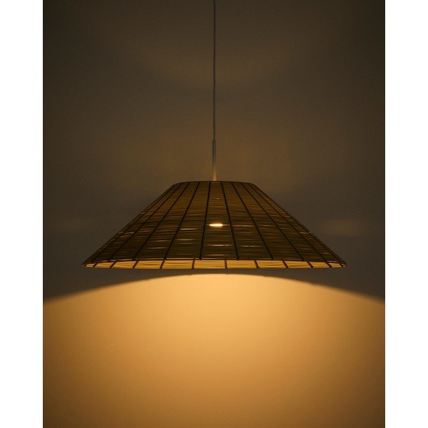 Bēšs mākslīgās rotangpalmas abažūrs ø 70 cm Saranella – Kave Home-image-2
