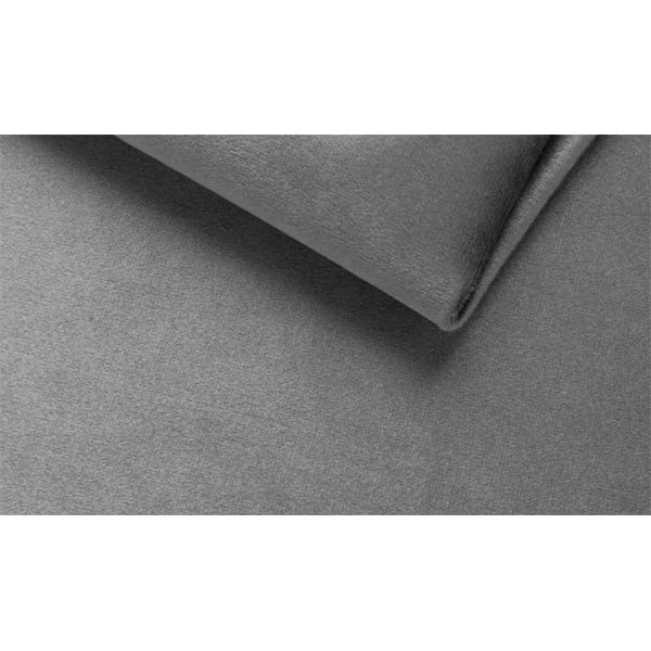 Gaiši pelēks samta dīvāns 185 cm Chelsea – Ropez-image-4