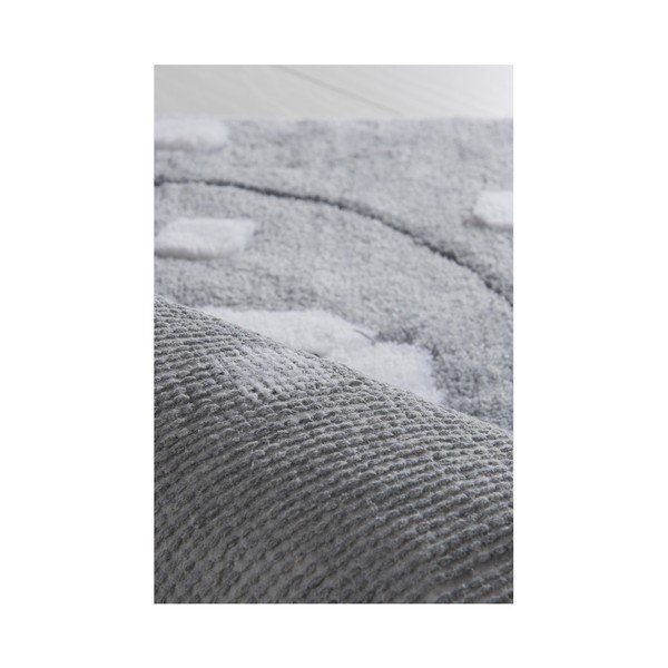 3 pelēku vannas istabas paklājiņu komplekts Birdie-image-1