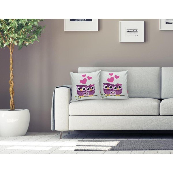 Bērnu spilvendrāna 43x43 cm Owls – Mila Home-image-1