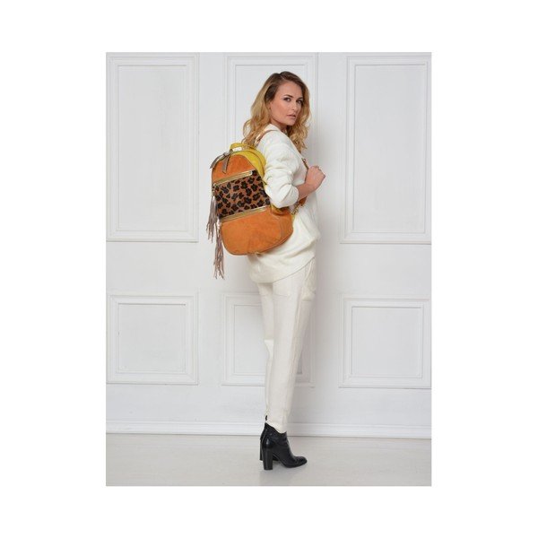 Mugursoma Carla Ferreri Cognac Giallo-image-3