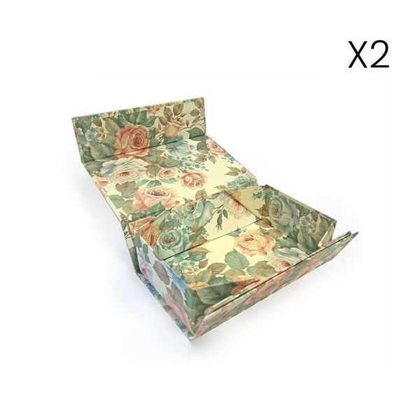 Dāvanu kastes (2 gab.) 12x20 cm Lady Rose – Kartos-image-1