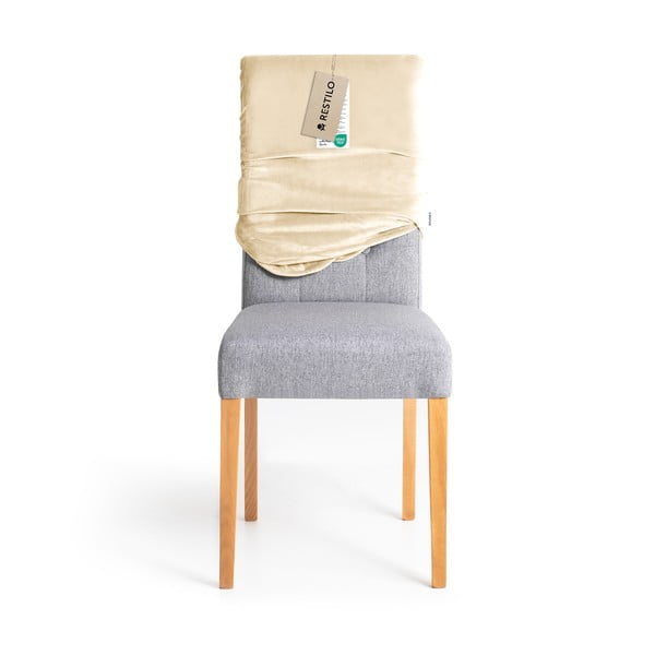 Bēši uzvelkami pārvalki krēslam (4 gab.) 48 cm Sento – Restilo-image-4