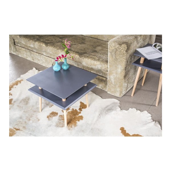Gaiši pelēks kafijas galdiņš Ragaba Square, 55 x 55 cm-image-2