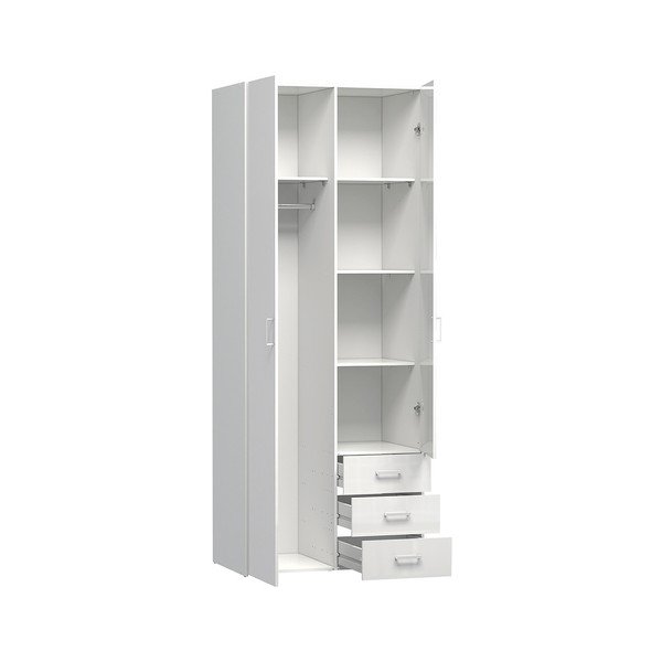 Balts skapis Evegreen House Home, augstums 200,4 cm-image-1