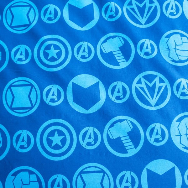 Kokvilnas bērnu gultas veļa ar spīduma efektu 140x200 cm Avengers – Jerry Fabrics-image-4