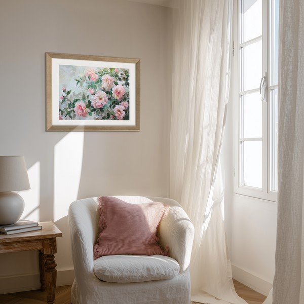 Drukāta glezna ar rāmi 75x56 cm Blooming Roses – Styler-image-2