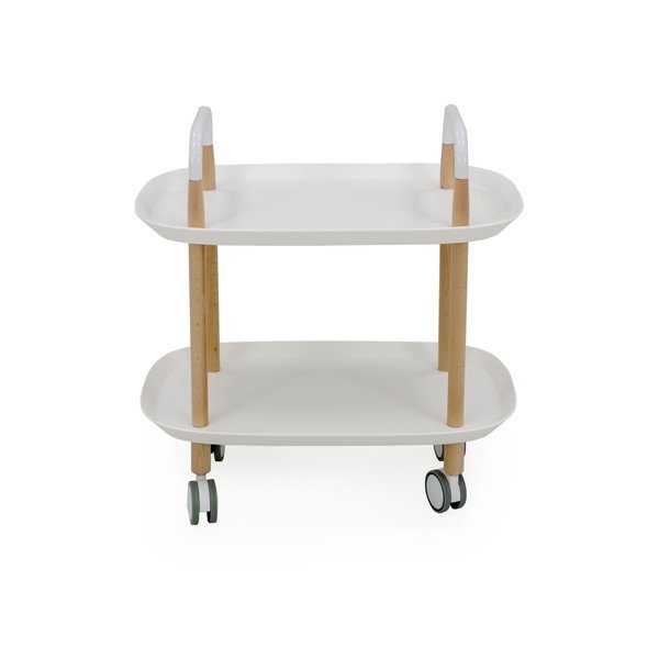 Balts servēšanas rati uz riteņiem Tenzo Wagon Beech-image-2