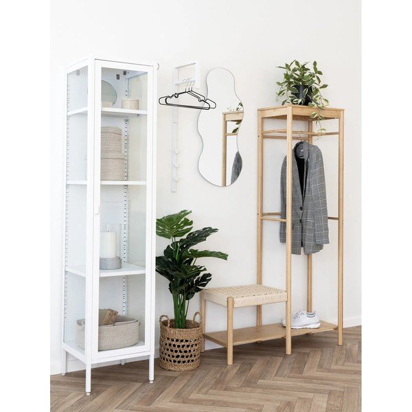 Balta metāla vitrīna 40x180 cm Brisbane – House Nordic-image-4