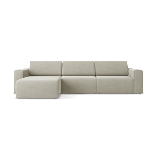 Bēšs modulārais stūra dīvāns (ar kreiso stūri) Kalea – Makamii