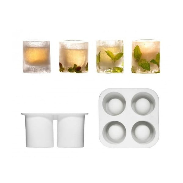 Balta silikona ledus veidne Sagaform Ice Cube