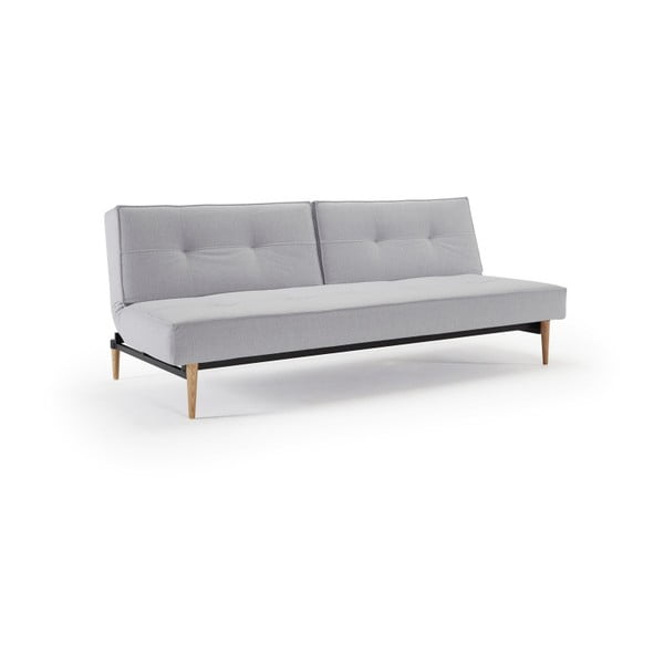 Pelēks dīvāns ar koka pamatni Inovācija Splitback Elegance Light Grey