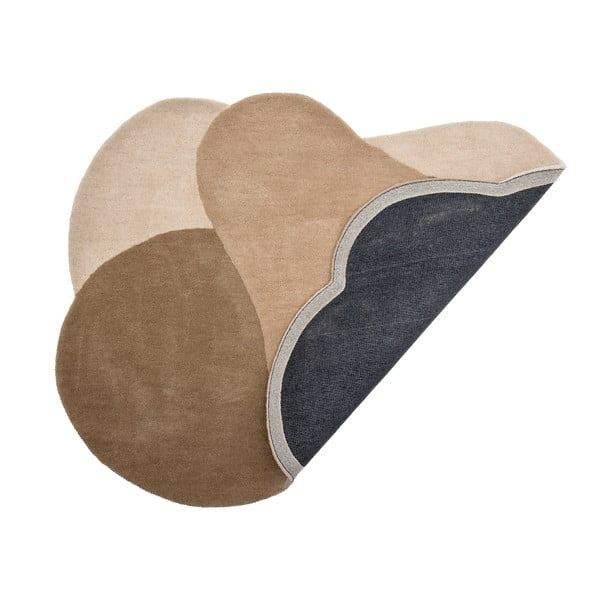 Brūns vilnas paklājs 110x140 cm Denton – Bloomingville-image-4