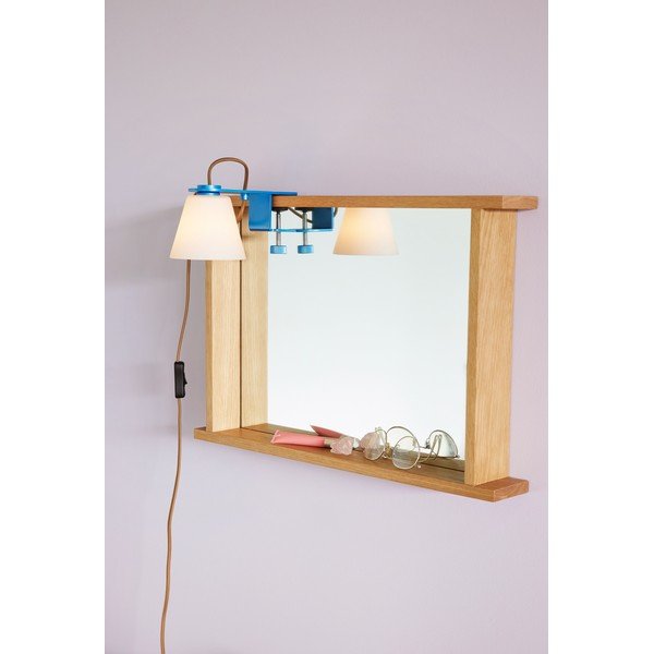 Zila galda lampa ar stikla abažūru (augstums 23 cm) Lure – Hübsch-image-3