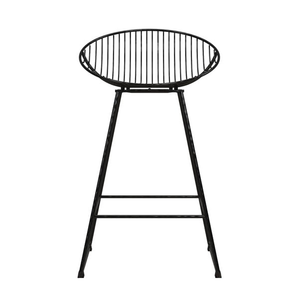 Melns metāla bāra krēsls Ellis – CosmoLiving by Cosmopolitan-image-3