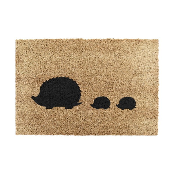 Kokosšķiedras kājslauķis 40x60 cm Hedgehog Family – Artsy Doormats