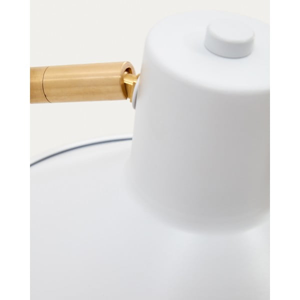 Balta sienas lampa ø 20 cm Aria – Kave Home-image-2