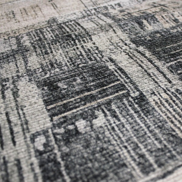 Pelēks mazgājams paklājs 190x290 cm Silas Abstract – Flair Rugs-image-3