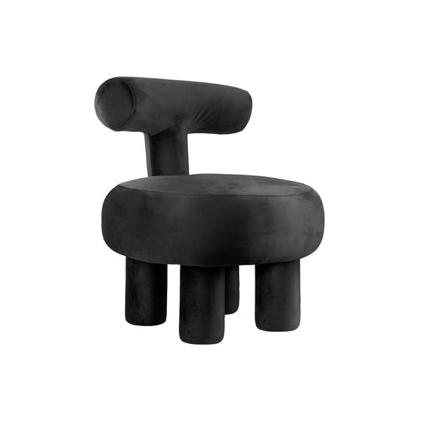 Melns samta atpūtas krēsls Abrazo – Leitmotiv