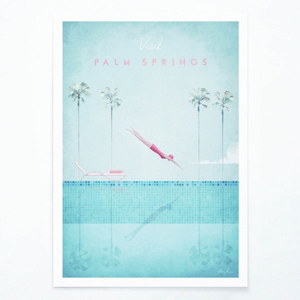 Plakāts Travelposter Palm Springs, 50 x 70 cm