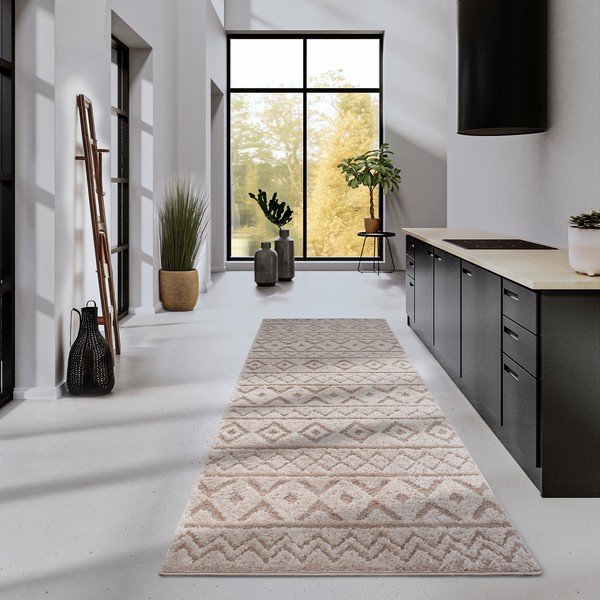 Bēšs celiņa paklājs 80x240 cm Carpet Itinerance Beige – Elle Decoration-image-1
