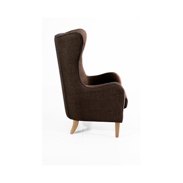 Tumši brūns krēsls Max Winzer Miriam Linen-image-1