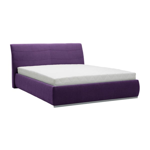 Violeta divguļamā gulta Mazzini Beds Luna, 140 x 200 cm