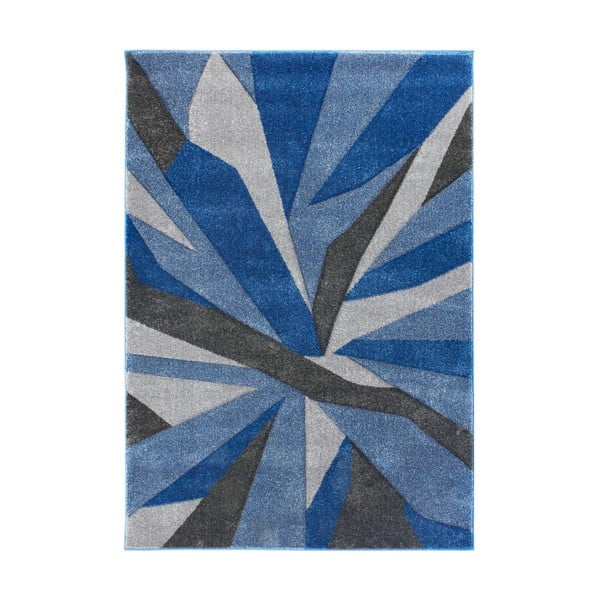 Zili pelēks paklājs Flair paklāji Shatter Blue Grey, 80 x 150 cm
