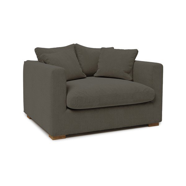 Tumši pelēks velveta krēsls Comfy – Scandic-image-2