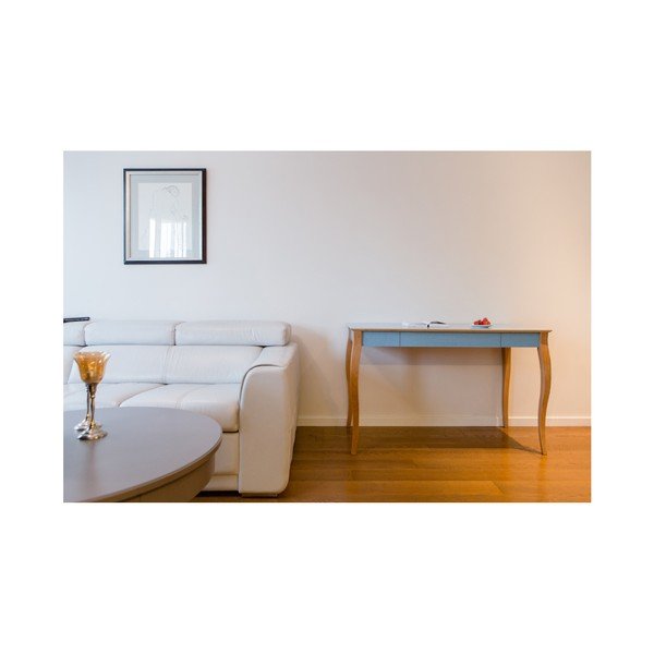 Gaiši tirkīza rakstāmgalds Ragaba Lillo, garums 105 cm-image-3