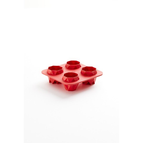 Sarkana silikona cepšanas forma Lékué Fortune Origami-image-1