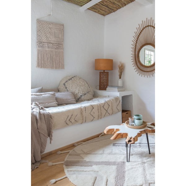 Krēmkrāsas mazgājams/ar rokām darināts vilnas paklājs 80x140 cm Lakota Day – Lorena Canals-image-4