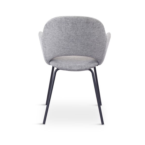 Gaiši pelēki polsterēti ēdamistabas krēsli (2 gab.) Rowley – Unique Furniture-image-3
