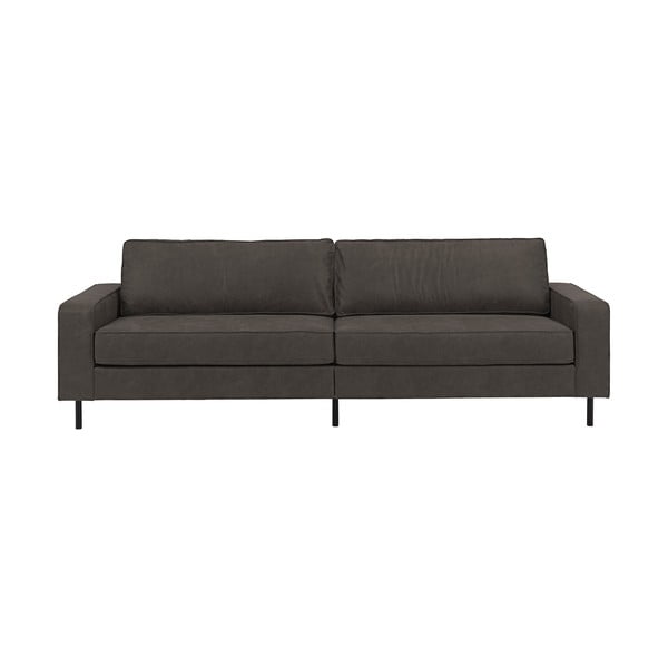 Antracīta pelēks mākslīgās ādas dīvāns Actona Jesolo, 260 cm