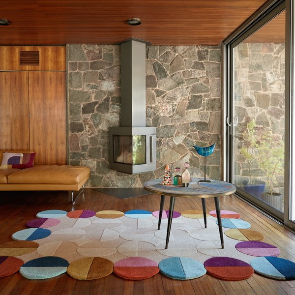 Bēšs ar rokām darināts vilnas paklājs 120x170 cm Mia Textured Scallop – Flair Rugs-image-1