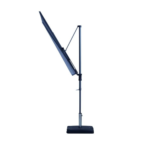 Pelēks pusapaļš dārza saulessargs Madison Sun Wave, 270x150 cm-image-3