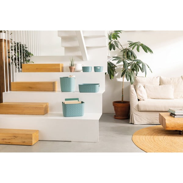 Plastmasas uzglabāšanas grozi (2 gab.) 19x19x11 cm Softex – Curver-image-1