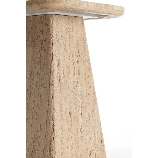 Sānu galdiņš ar akmens galda virsmu 40x40 cm Kepami – Light & Living-image-3