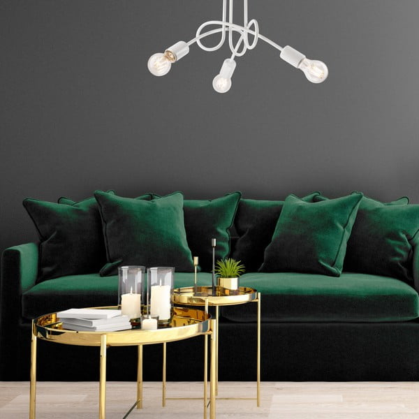 Balta griestu lampa bez abažūra 36x36 cm Camilla – LAMKUR-image-3