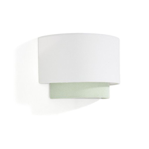 Balta/tirkīzzila bērnu lampa ar auduma abažūru Bianella – Kave Home