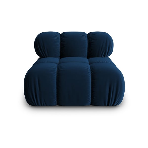 Zils samta modulārais dīvāns (vidējā moduļa) Bellis – Micadoni Home