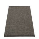 Antracīta pelēks iekštelpu un āra paklājs 70x120 cm Emm Black Linen – Pappelina