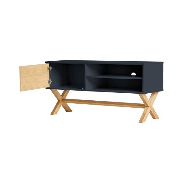 Antracīta pelēks TV galdiņš Marckeric Leidi, 110 x 52 cm-image-3