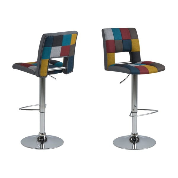 2 bāra krēslu komplekts Actona Wilma Patchwork-image-3