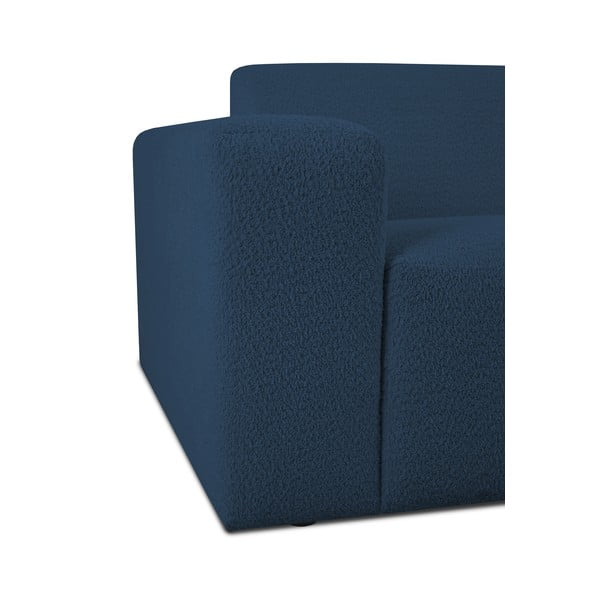 Tumši zils stūra dīvāns no buklē auduma (ar labo stūri) Roxy – Scandic-image-4