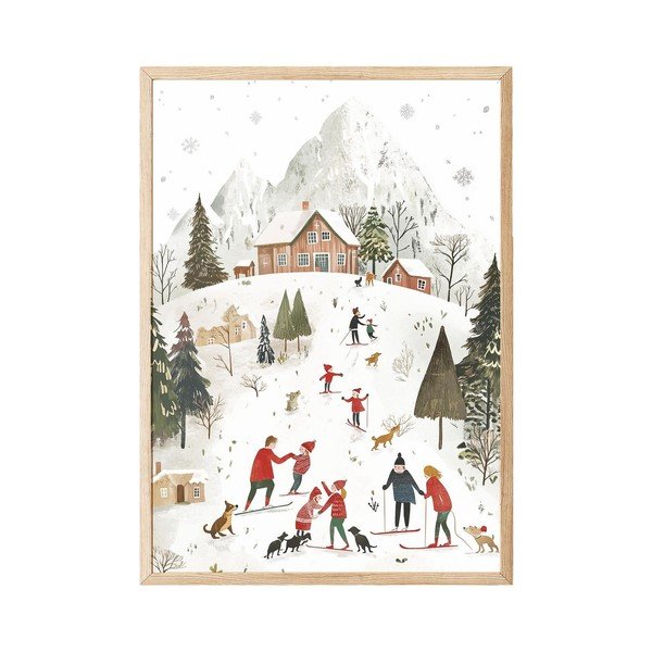 Drukāta glezna ar rāmi 30x40 cm – Wallity