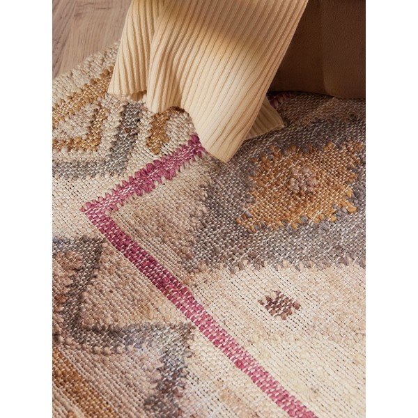 Krēmkrāsas ar rokām darināts džutas celiņa paklājs 80x200 cm Roya Imani – Elle Decoration-image-4